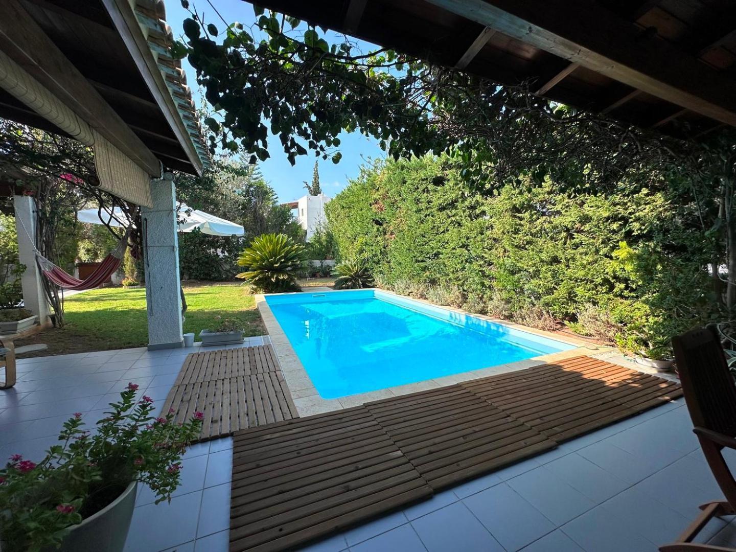 Villa Amy With A Pool In Porto Hydra By Goutos Properties Thermisía Екстериор снимка